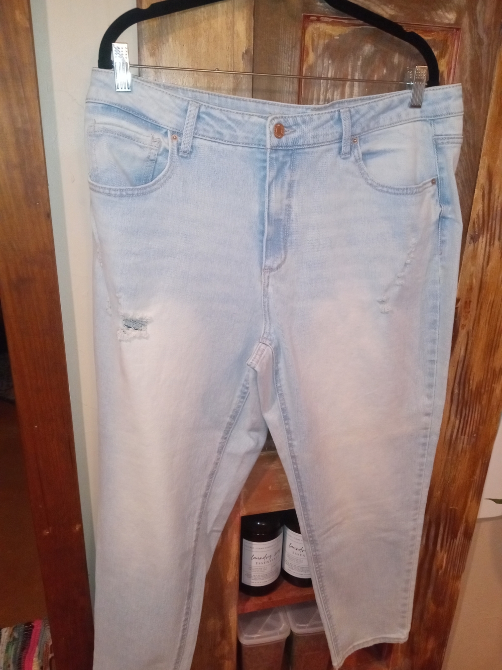 Time and Tru Light Wash Boyfriend Jeans